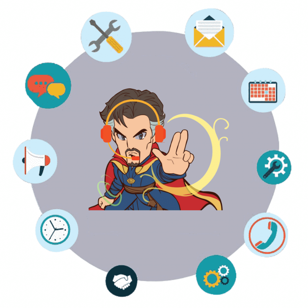 Dr Strange doing everything as a telecaller meme | how call tracking works