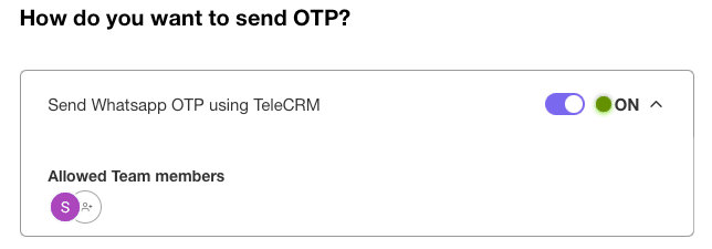 WhatsApp OTP: How to Send OTP with WhatsApp 13 Send OTP on WhatsApp using TeleCRM software