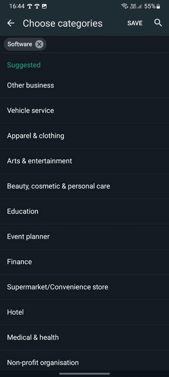 How to Change WhatsApp to Business Account 6 Choose the business category that defines the business you are doing in WhatsApp Business App
