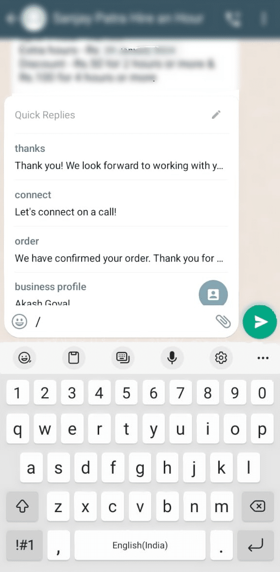 10 Ways to Use WhatsApp for Customer Service in 2025 6 Quick replies on WhatsApp Business for customer service