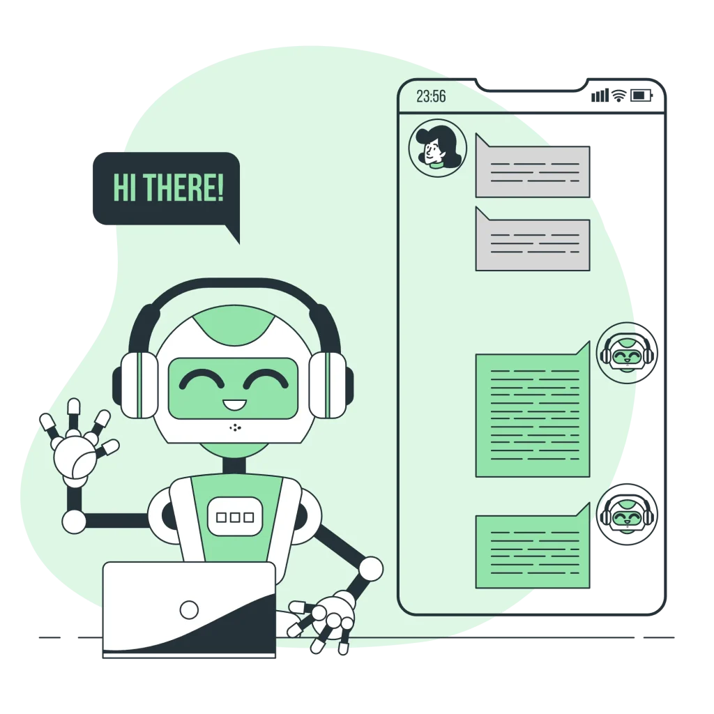 Having a helpful robot that can answer questions from your customers – that's what a Chatbot does!
