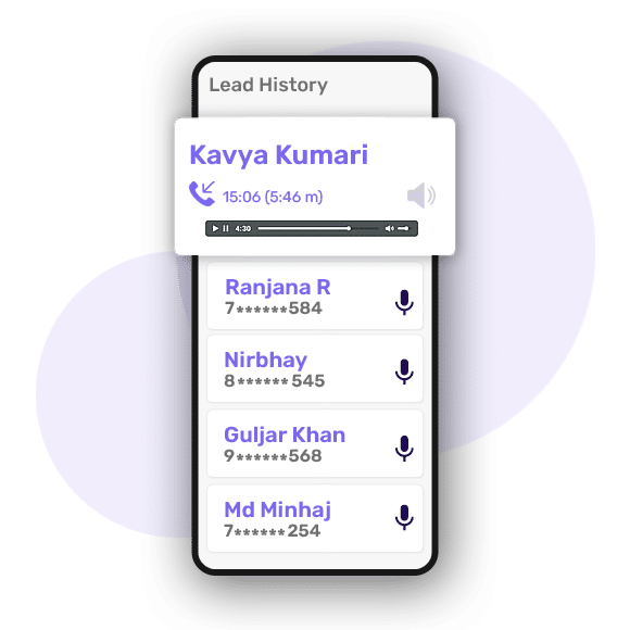 call recordings - CRM feature