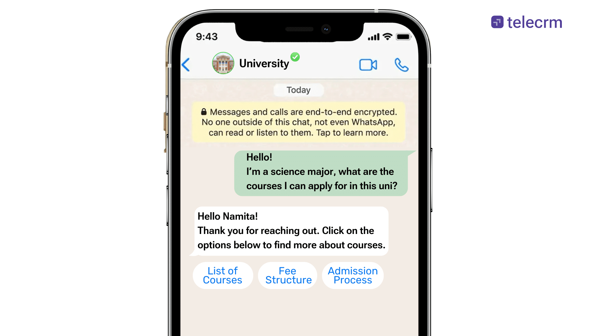 Chatbot for Education: Schools, Universities & Coaching Centres 2 virtual assistants for admissions