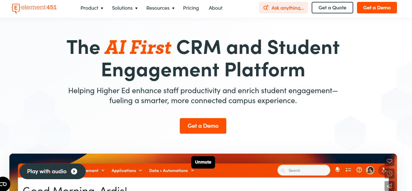 7 Best CRM for Higher Education in 2025 6 Element451