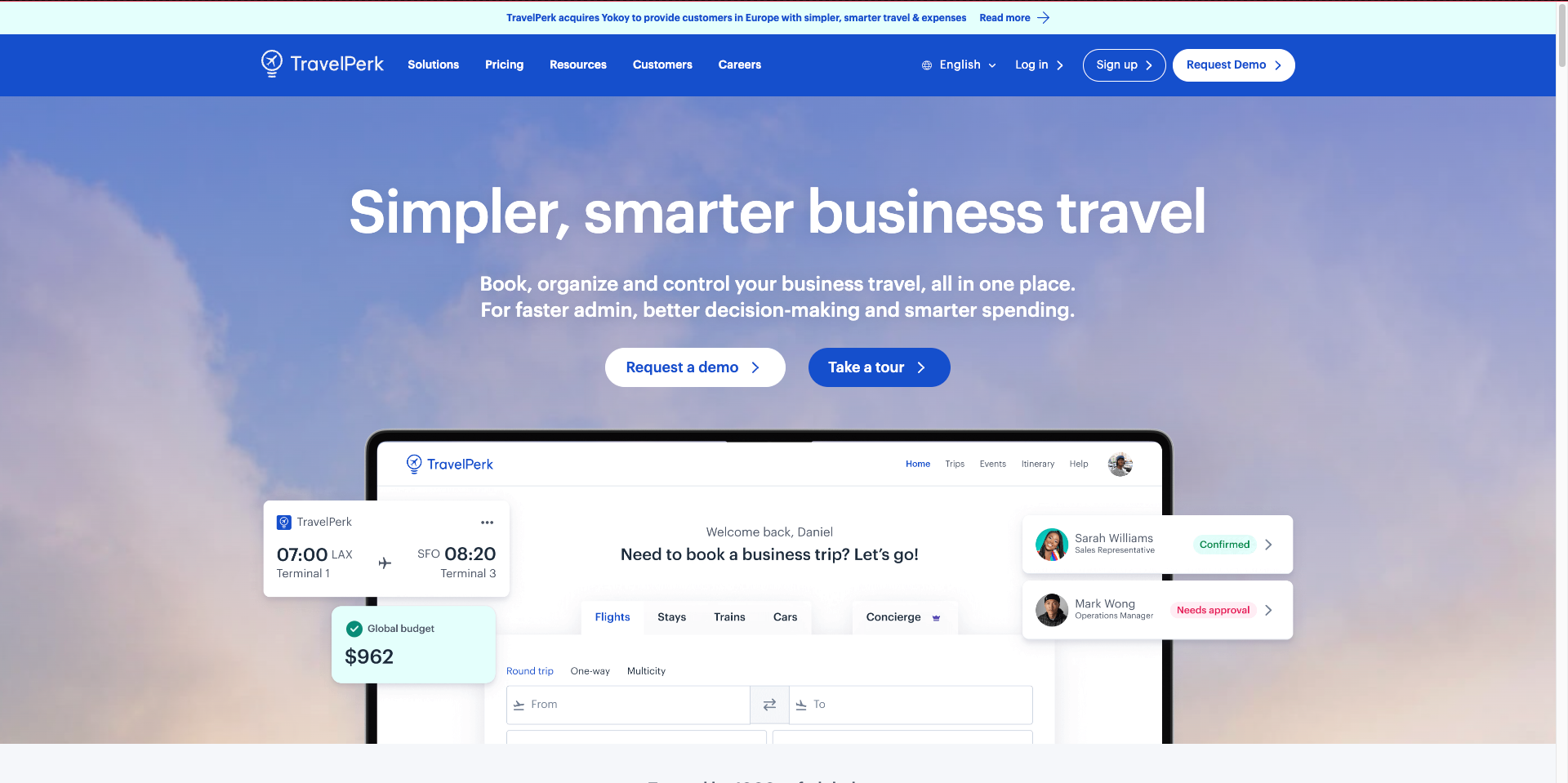 TravelPerk is an all-in-one travel agency management software suitable for businesses of all sizes.