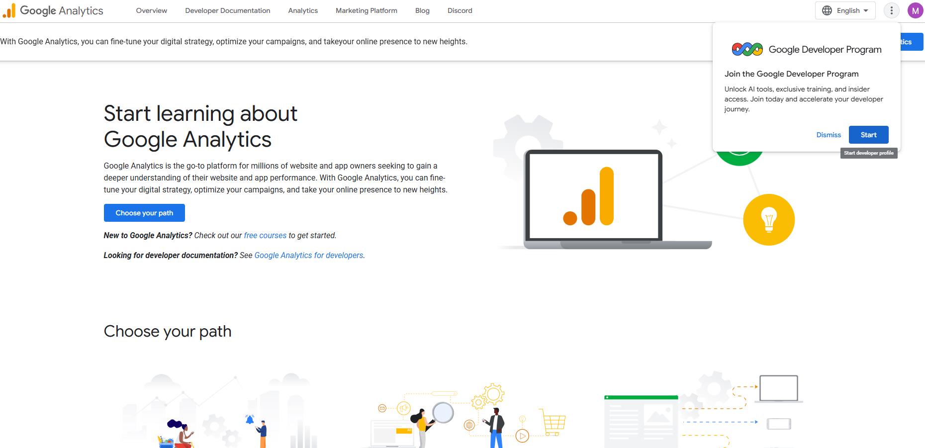 Google Ana;aytics is a tool to track website traffic