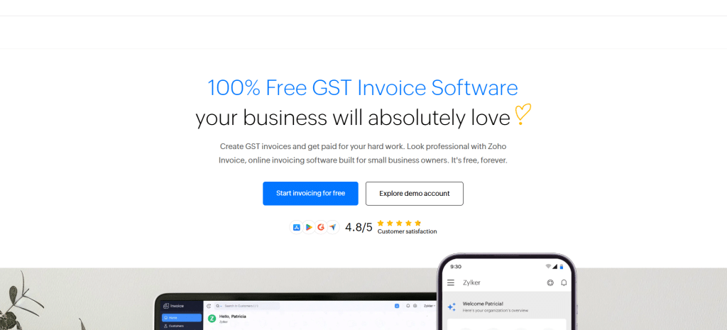 The Ultimate Guide to Accounting Software for Travel Agency 17 zoho dashboard