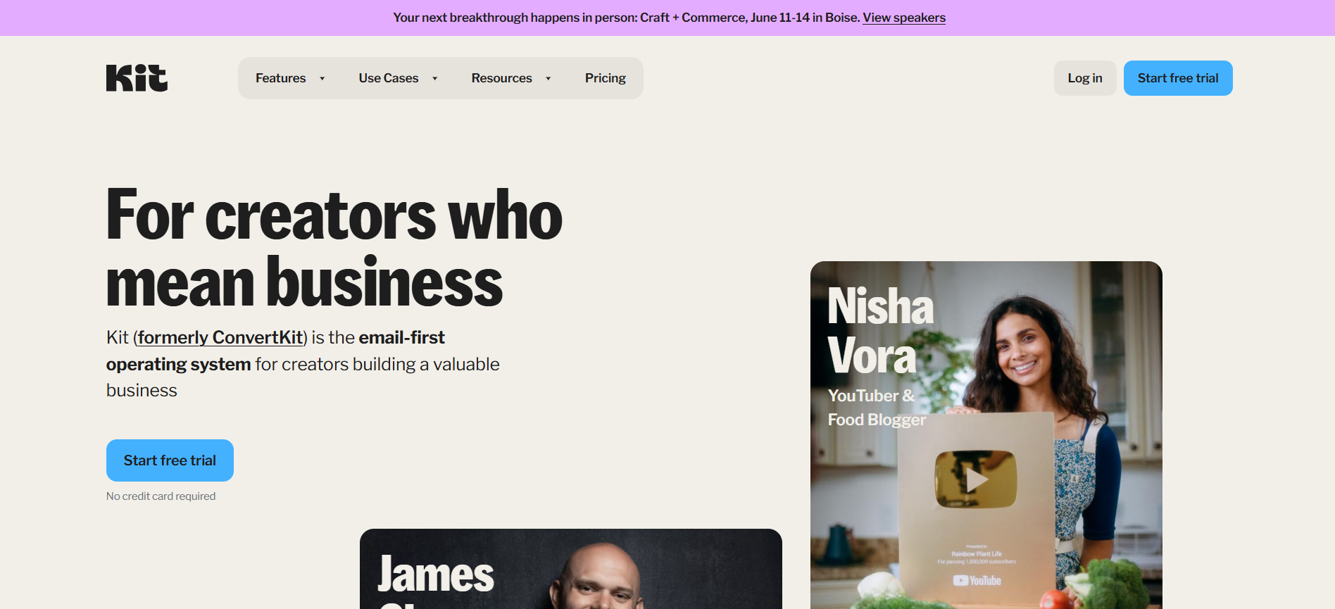 Convertkit is an email marketing tool 