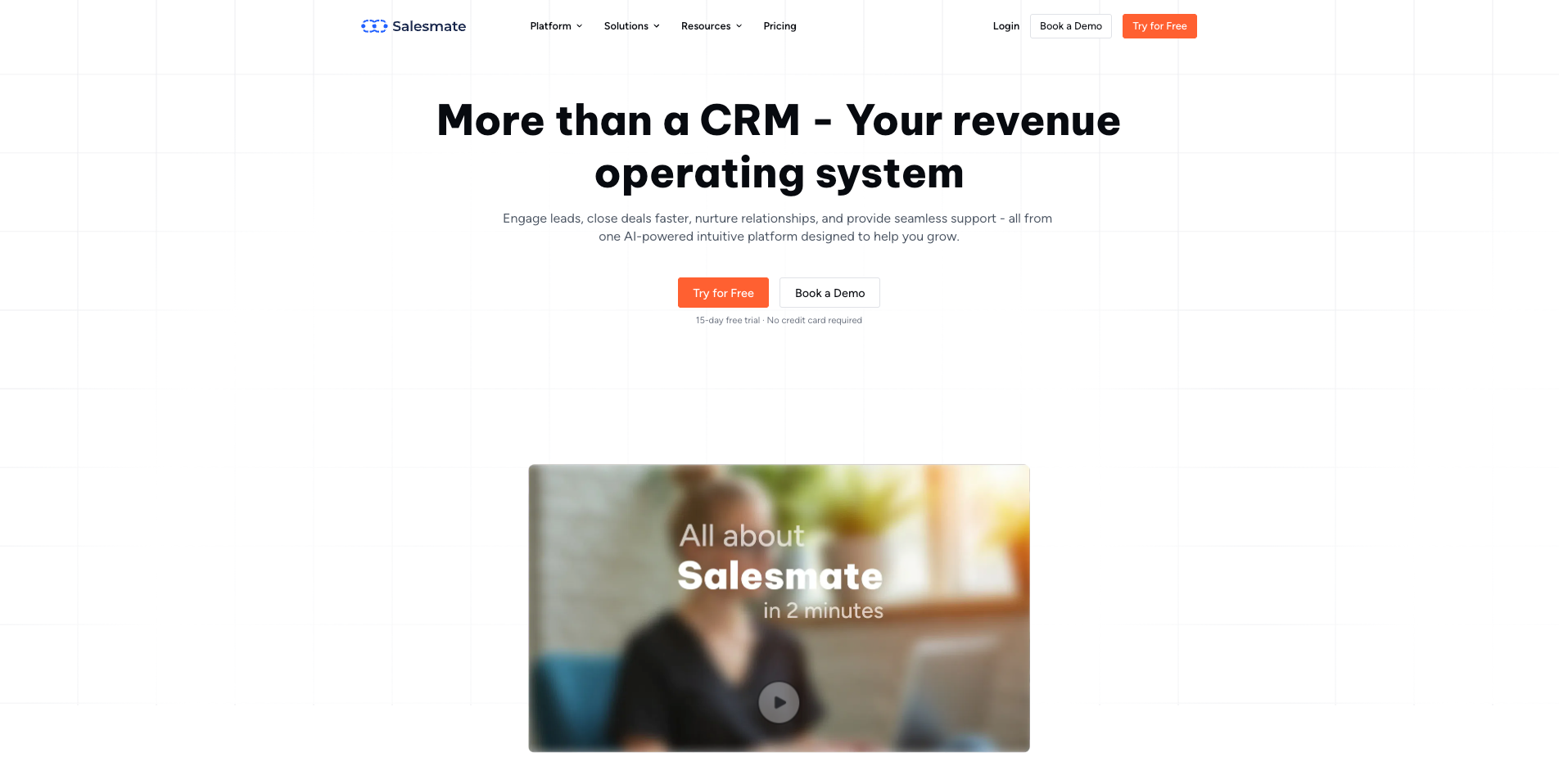 The Best CRM Software for Indian SMBs - A Comparative Guide 10 salesmate crm homepage overview