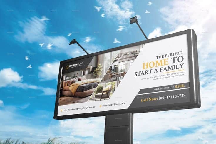 real estate billboard example