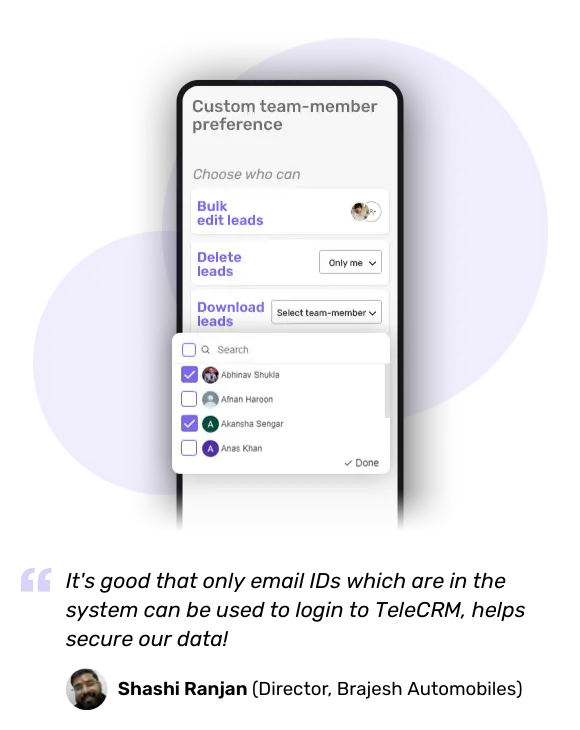 CRM VS Spreadsheets India: Which One Is Better for Indian Businesses Looking to Scale 9 Telecrm stores your data securely. Only your team can access it, and every update is tracked.