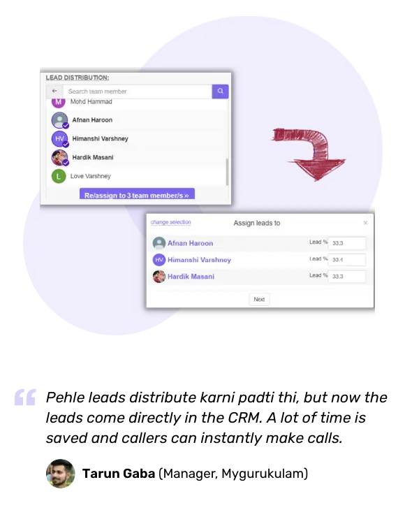 CRM VS Spreadsheets India: Which One Is Better for Indian Businesses Looking to Scale 4 Leads are then assigned automatically to each member of the team based on rules of your choice