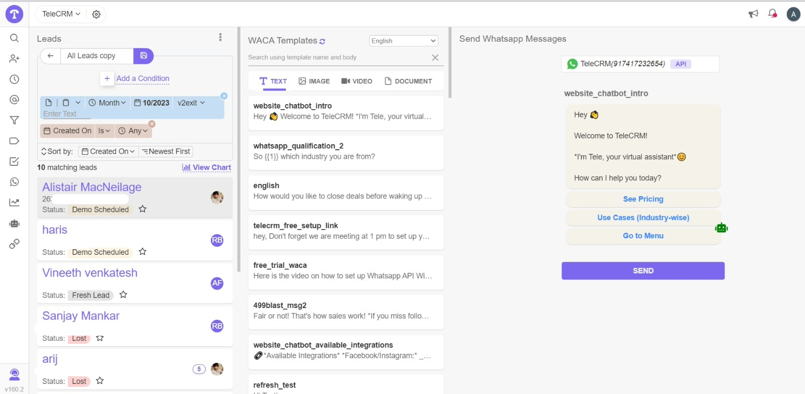 How to Send Bulk Messages on WhatsApp Without Getting Your Number Banned 2 Send Bulk Messages on WhatsApp with Telecrm