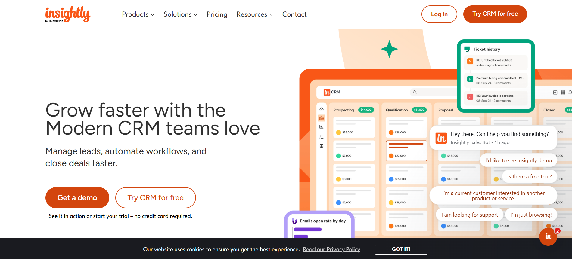 The Ultimate Guide to the Best Pipeline Management CRM Tools 18 Insightly - a crm company