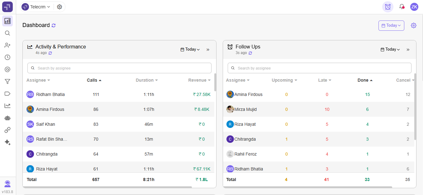 Telecrm's CRM for education